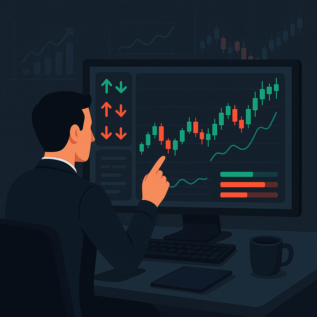 Trading concept illustration