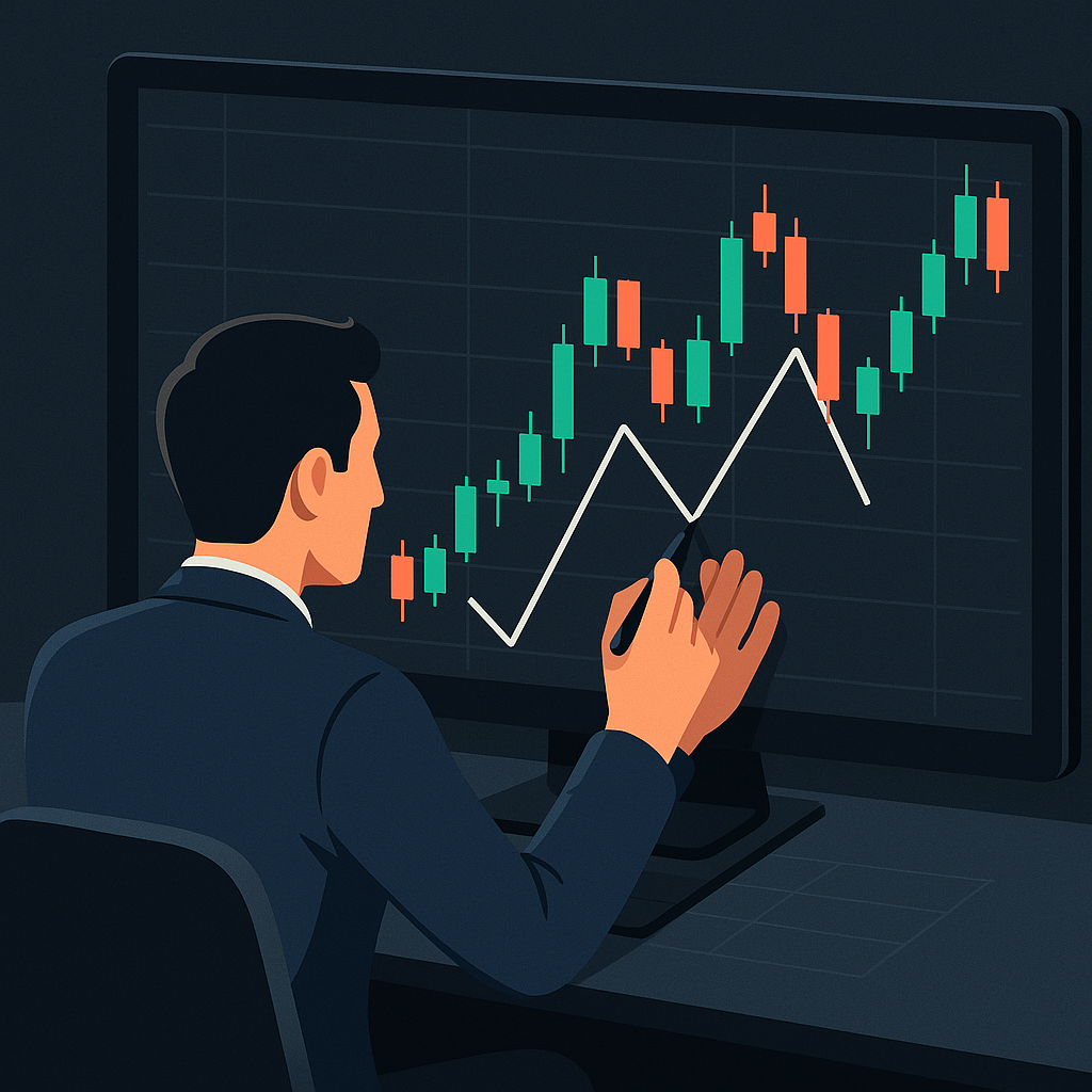 Illustration eines Handelskonzepts