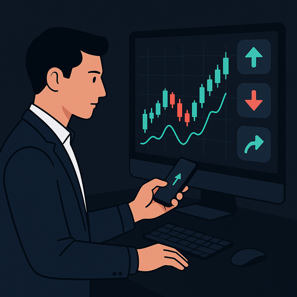 Ilustração do conceito de negociação