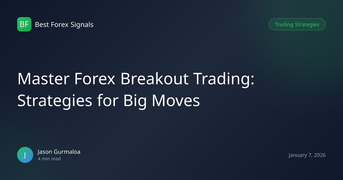 Master Forex Breakout Trading | Best Forex Signals