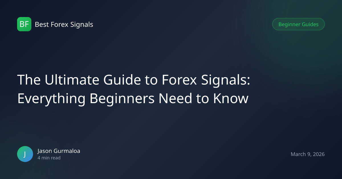 Forex Signals Guide for Beginners | Best Forex Signals